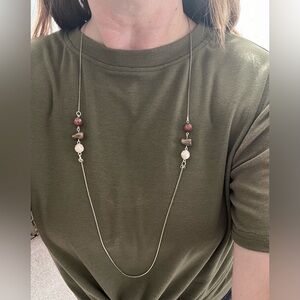 Silver Beaded Necklace